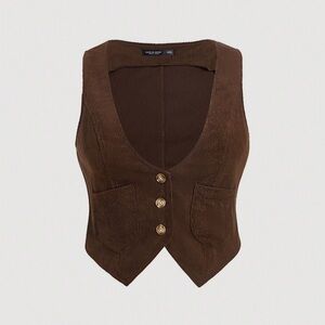 1XL brown vest